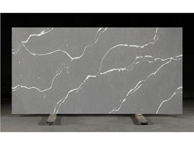 Beton effektli marmar ko'rinadigan kvarts toshli taxta