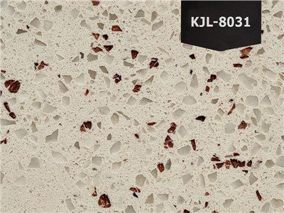 Oltin donli oq kvarts plitasi